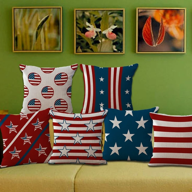 40 Piece Famous Designer American Flag Series Pattern Seat Hug Pillow Simple American Flag Decorative Throw Pillow 40 Piece Famous Designer American Flag Series Pattern Seat Hug Pillow Simple American Flag Decorative Throw Pillow