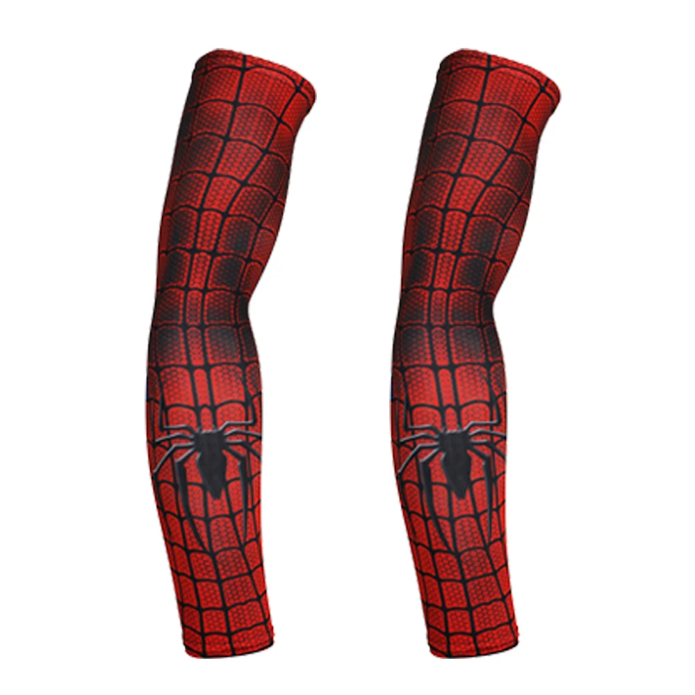 

BJMOTO Arm Sleeve Sun Spiderman Superman UV Protection for Motorcycle Mens Sports Running Bike Cycling Ridding Golf Arm Sleeves