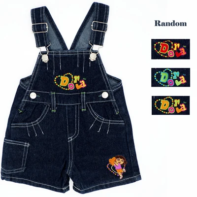 Узор разные цвета 4 Размеры для маленьких мальчиков и девочек Комбинезон джинсовый комбинезон для детей, брюки с рисунком детские джинсы детская одежда - Цвет: YZ128