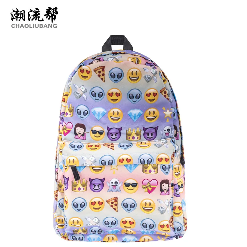 CHAOLIUBANG Mujeres 3D Emoji Impresión Oxford Mochilas Escolares para Las Niñas Adolescentes Mochila de Viaje Mochila Mochila Bolsa|backpack 3d|women backpackbackpack for teenagers - AliExpress