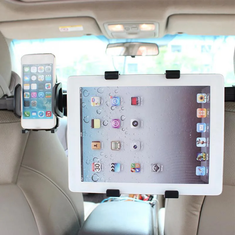 2 в 1 Универсальный Автомобильный планшет PC держатель для телефона стойка 360 градусов заднее сиденье подголовник Подставка Кронштейн для iPad мобильного телефона