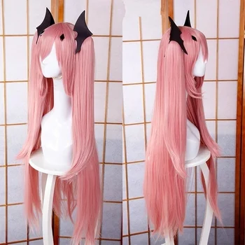 

ANIME wig 100cm Long Straight Krul Tepes Wig Owari No Seraph Of The End Synthetic Hair Anime Cosplay Wig Ponytail Wigs
