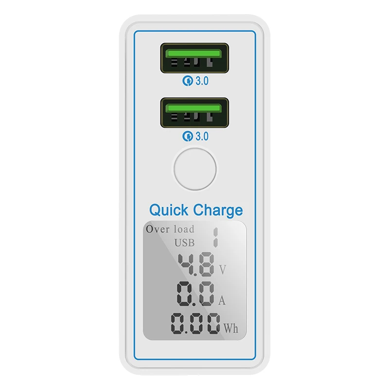 36 Вт Dual USB Quick Charge 3 0 зарядное устройство адаптер Светодиодный дисплей быстрый QC