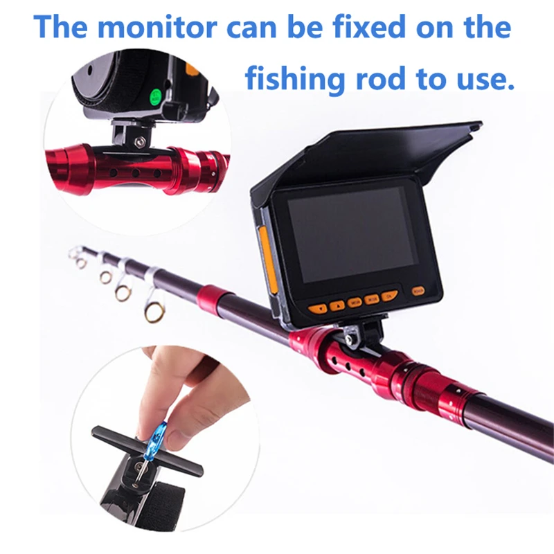 YUMEIQUN 20M/30M Underwater Camera Fish Finder 4.3 Inch HD 1000TVL Video Camera For Fishing With Sun Visor Winter Ice Fishing