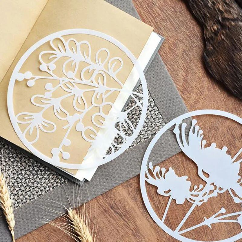 

Stencil Bullet Journal Plant Flower Round Painting Template Ruler Hand Book Plan This Diy Album Drawing Ruler Korea Stationery