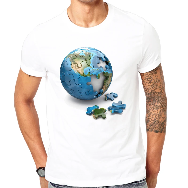 2019 Summer clothes men's t shirt 3d print Jigsaw puzzle t shirt tee tops can be customized Cool