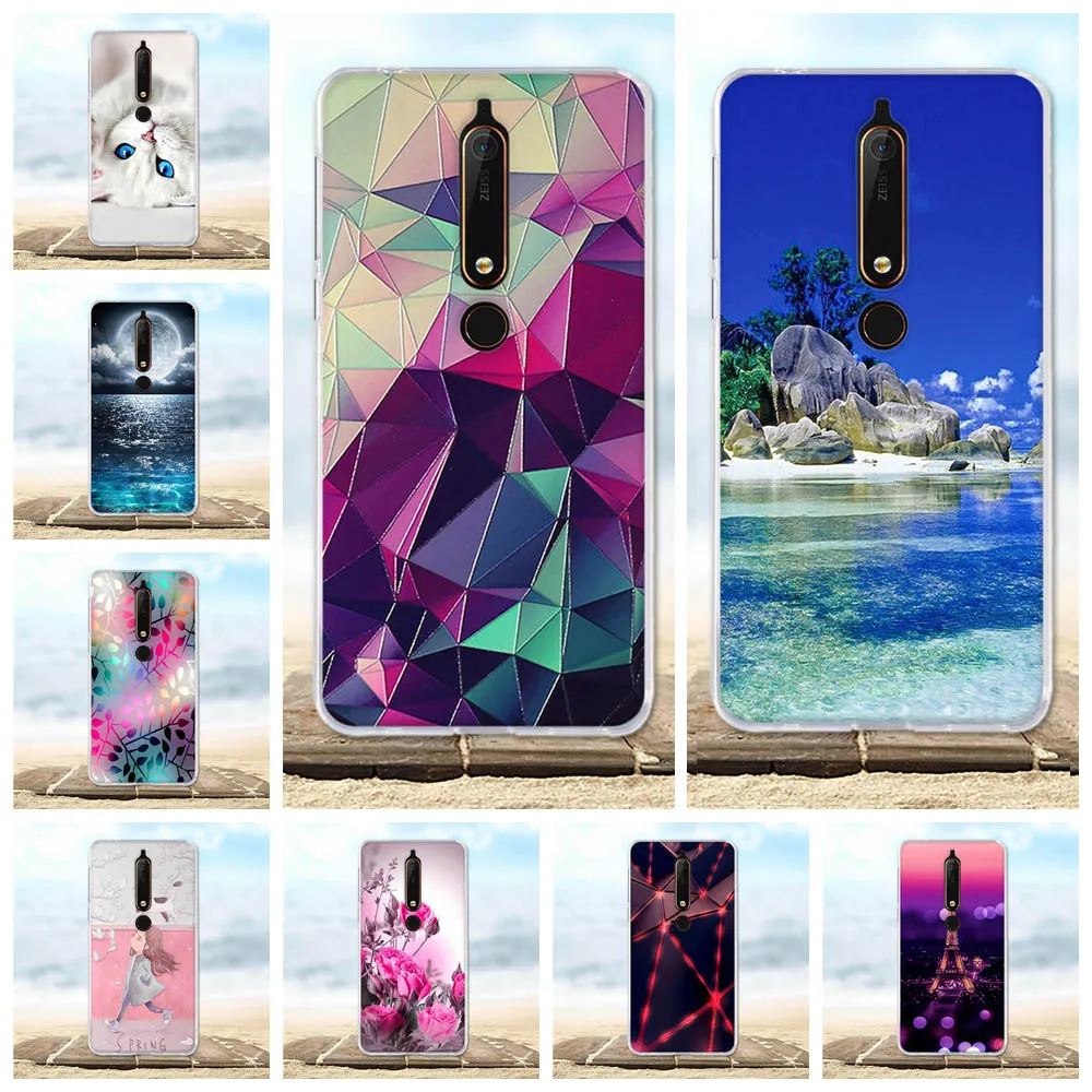 For Case Nokia 6 2018 6.1 Cover Silicone TPU Luxury Bag For Nokia 6.1 Case Flower Patterned For Nokia 6 2018 Phone Case Funda For Case Nokia 6 2018 6.1 Cover Silicone TPU Luxury Bag For Nokia 6.1 Case Flower Patterned For Nokia 6 2018 Phone Case Funda