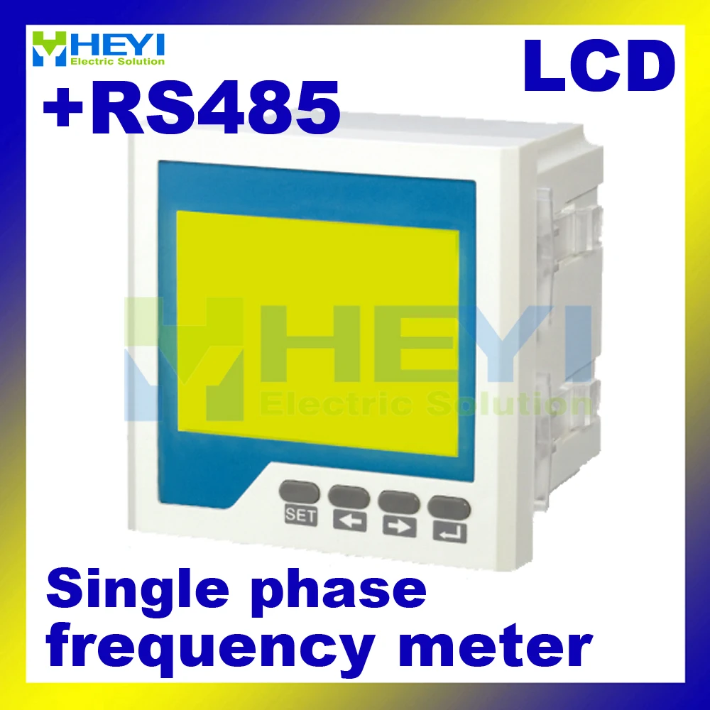 Lcd цифровая частота счетчик с RS485 120*120 мм 96*96 мм однофазный цифровой частотомер