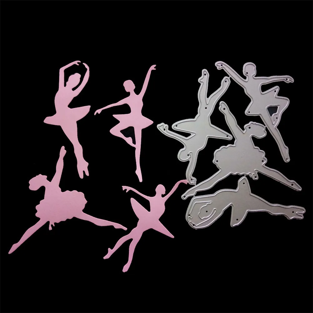 

3 Styles Diy Card Stencil Scrapbooking Invitation Die Cut Paper Card Circles Ballerina Butterfly Series Cutting Dies Set