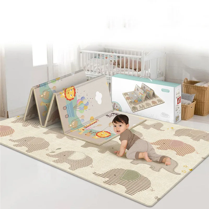 

MrY Children's Foldable Non-slip Crawling Game Pad Baby Eco-friendly Home Odorless Moisture-proof Double-sided Mat