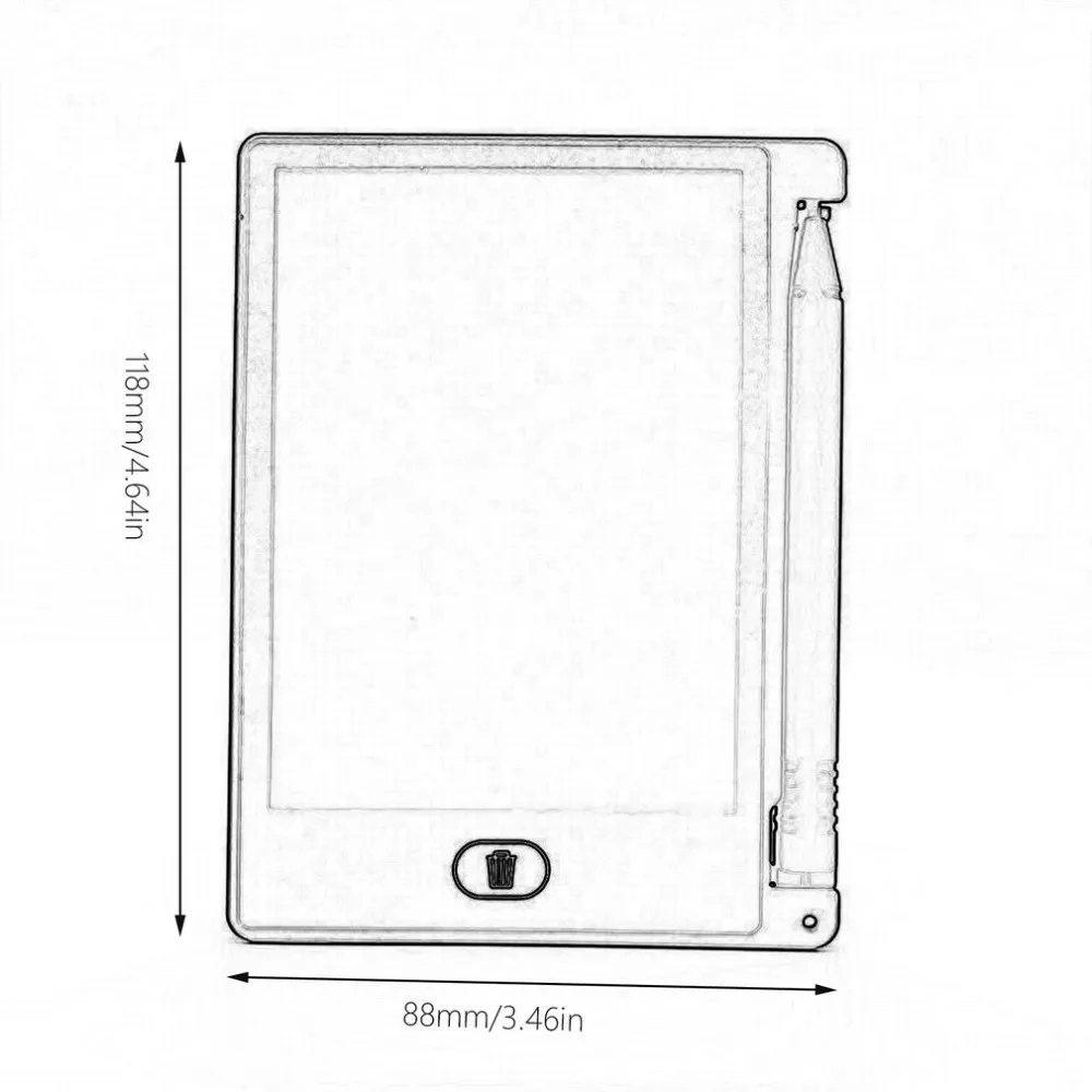 Черный/BlueTablet lcd светильник энергии маленькая доска детская живопись доска безопасный