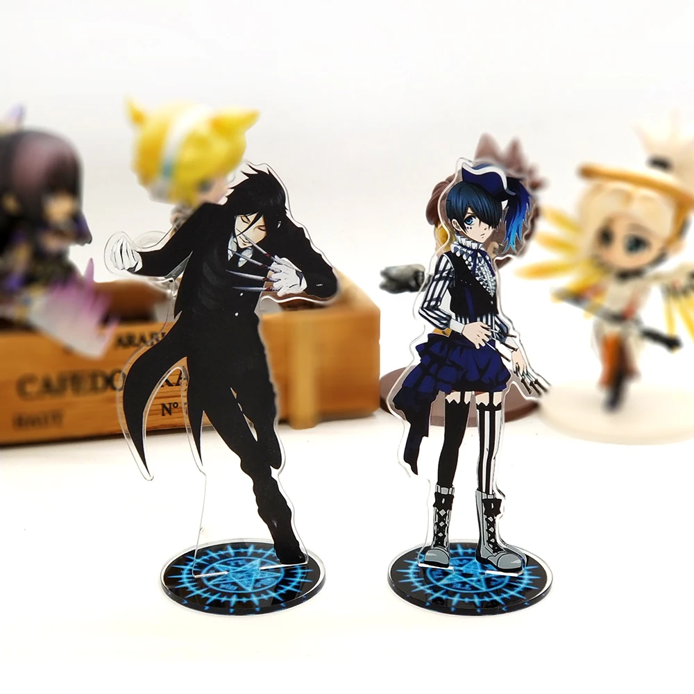 Love Thank You Black Butler Sebastian Ciel фигурка на акриловой подставке модель двухсторонняя