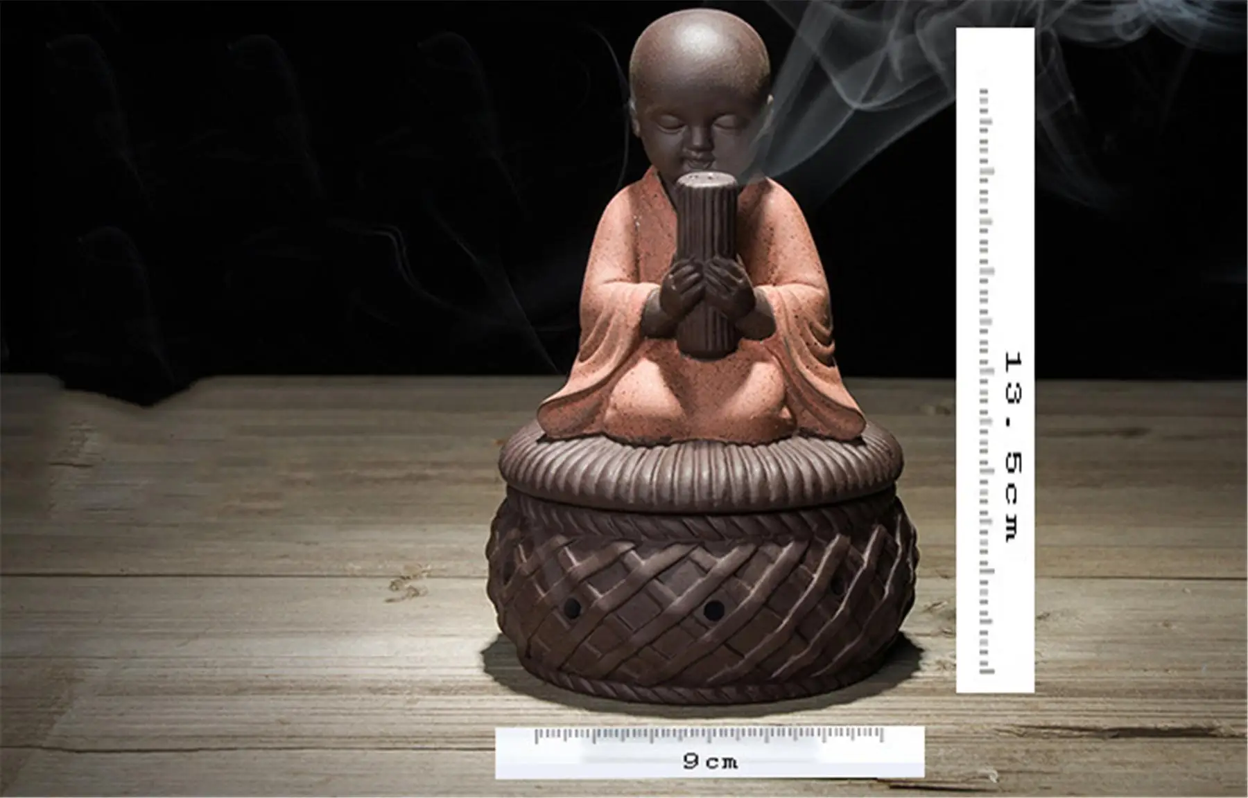 handmade small monk incense holder colorful ceramic incense burner
