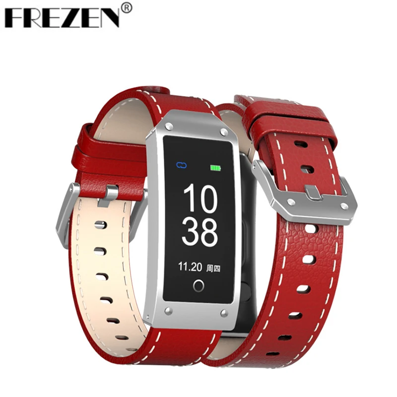

FREZEN Y2 IP67 Waterproof Smart Bracelet Business Style Color Screen Activity Tracker Leather Band Men and Women Smart Wristband