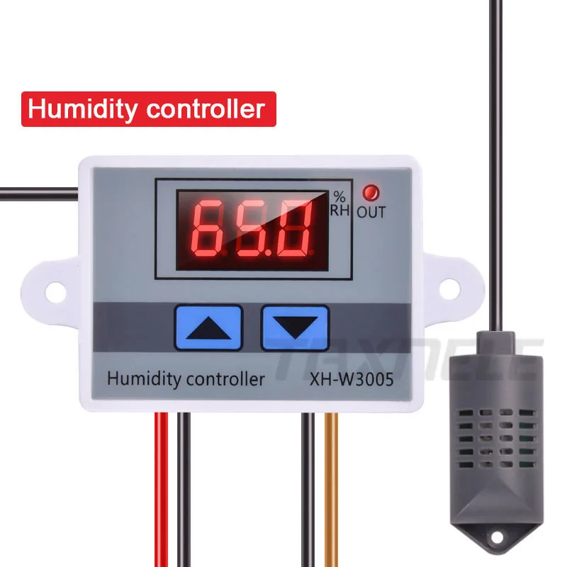 Prix Contrôleur d humidité numérique XH W3005 12V 24V 220V hygromètre hygromètre interrupteur de contrôle d humidité régulateur + capteur d humidité