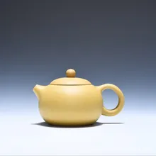 Новое прибытие чайник с шариковым фильтром из китайской фиолетовой глины чайник мастер ручной работы грязевой желтый чай, придающий красоты посуда для напитков