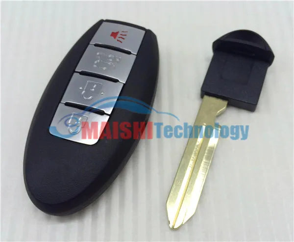 for car key infiniti 3+1-buttons smart card remote key with 46chip 315 mhz with uncut smart blade key FCCID:KR55WK48903