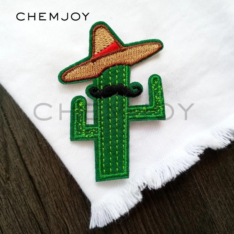 

Funny Embroidered Cactus Patch for Clothes Ironing on Sewing Fabric Applique for Jacket Jeans T-Shirts Shoes Bag Sticker Badges