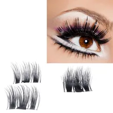 Новые ультра-тонкие ресницы 0,4 мм Магнитные ресницы 3D Многоразовые Накладные магнитные женские макияж Nautral Длинные ресницы расширение