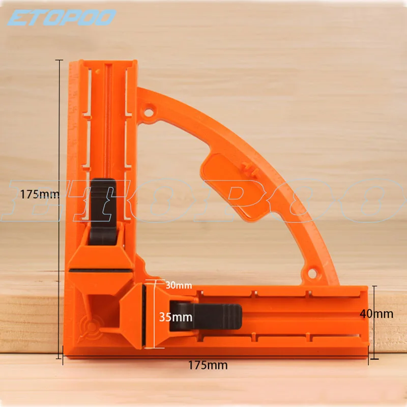 1 шт. Деревообработка Угловые клип 90 градусов под прямым углом кадров клипа шить позиционер фиксированный угол для деревообрабатывающих инструментов