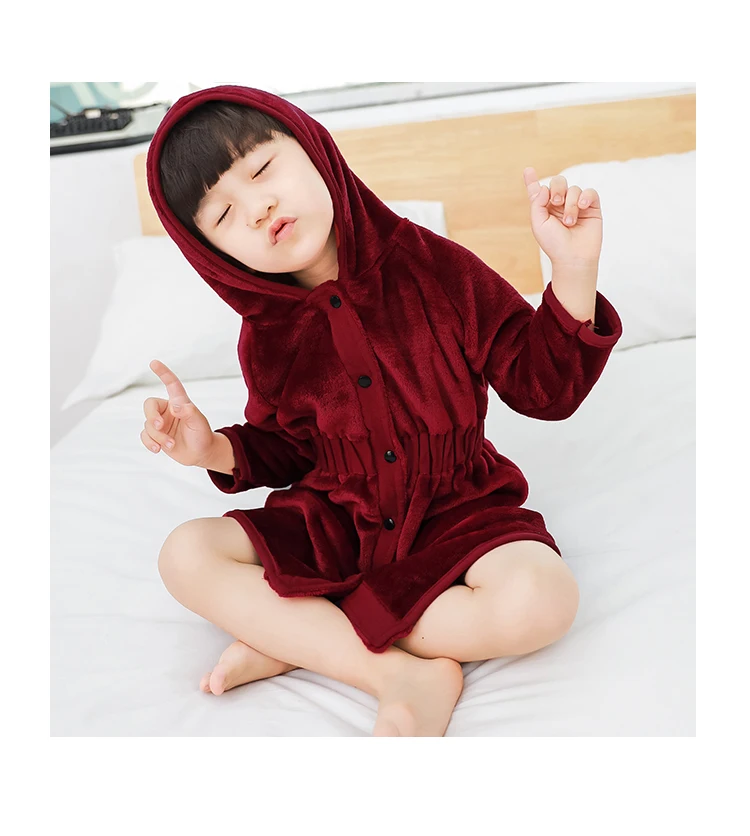 children Pajamas Flannel robes_09