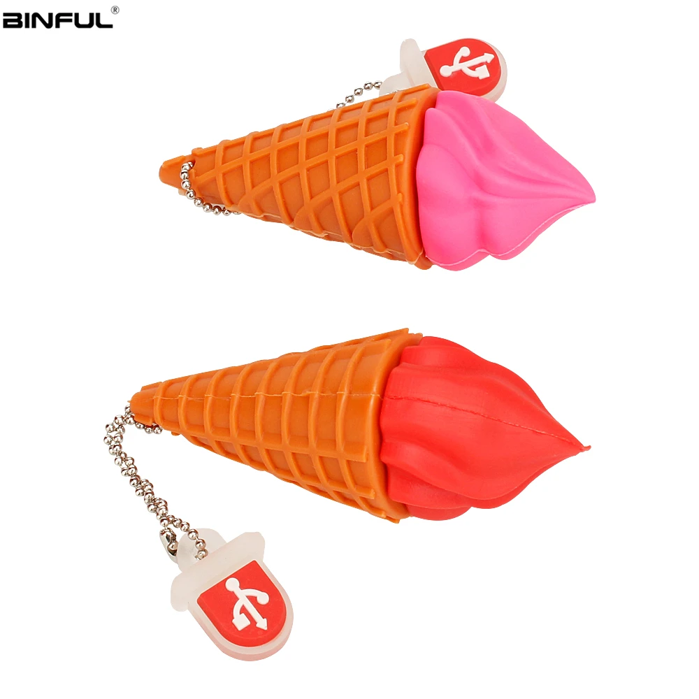 Usb Flash Drive Cartoon Ice Cream Cones Pen Drive 128GB 64GB 32GB Usb Stick 16GB 8GB 4G High Quality Cute Pendrive Free Shipping (4)