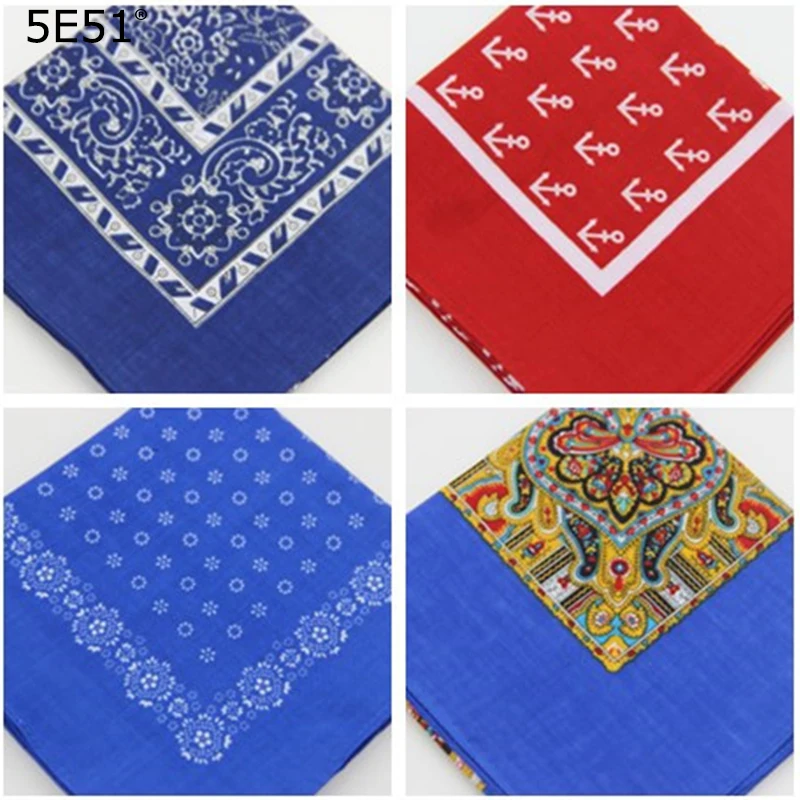  Women Men handkerchief kerchief cotton 100% /boat anchor wavepoint printed 68cm/Many Uses
