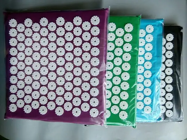 Massage Relaxation Cushion Acupressure Mat Relieve Back Hip Neck Hand Body Stress Pain Acupuncture Spike Yoga Mat