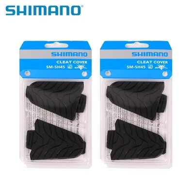 

Shimano SH45 SPD-SL Cleats Covers Pedal Cleat Covers One Size Black, Road Bike Pedal Cleats