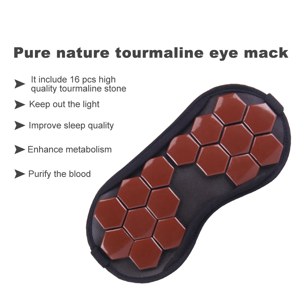 Уход за глазами турмалин для магнитной терапии Анти-усталость массажер для глаз сон/путешествия повязка на глаза тени для глаз маска повязки на глаза