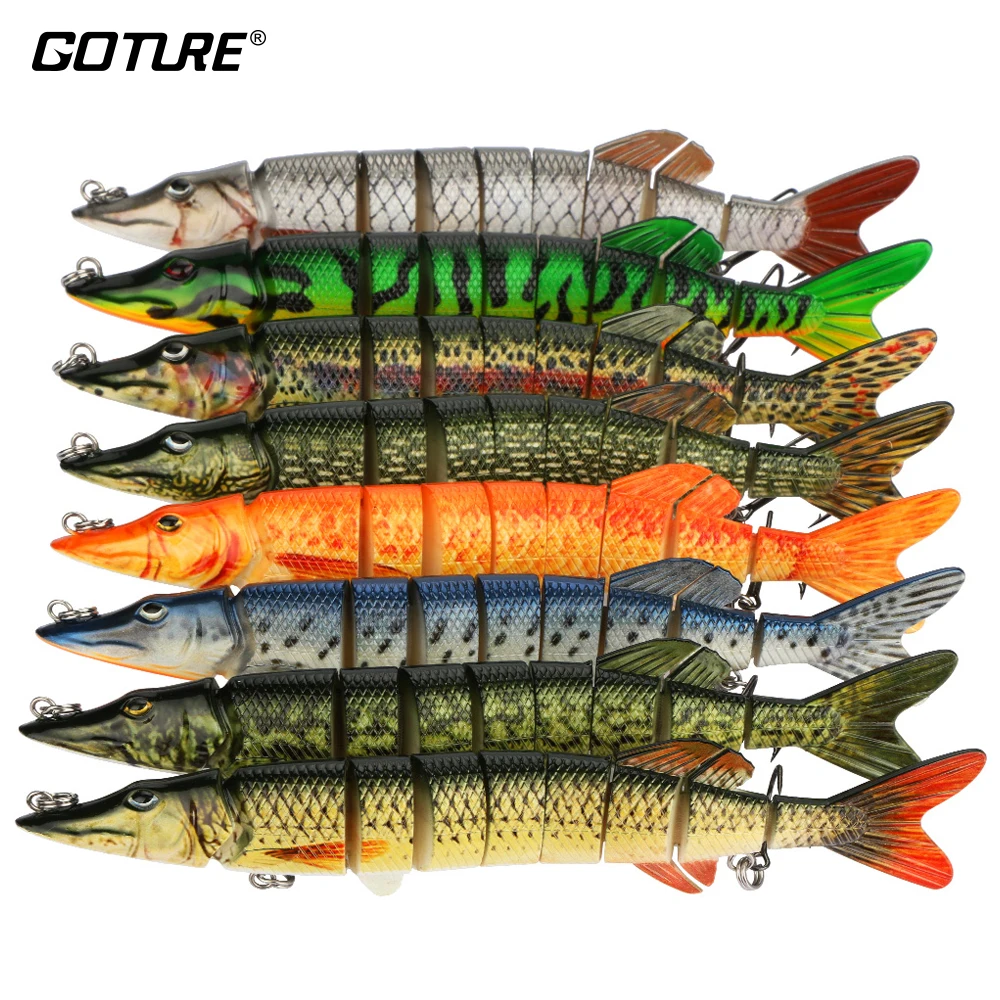 Goture Multi jointed Pike Fishing Lures 20cm 65g 8 Colors Artificial