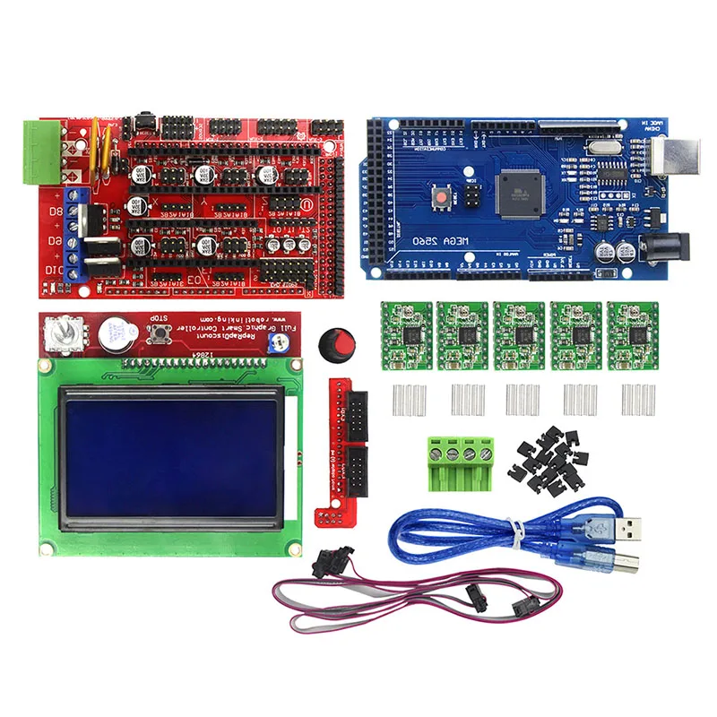 3D Printer Kits LCD 12864 Ramps 1.4 Mega2560 A4988 Driver QJY99 | Компьютеры и офис