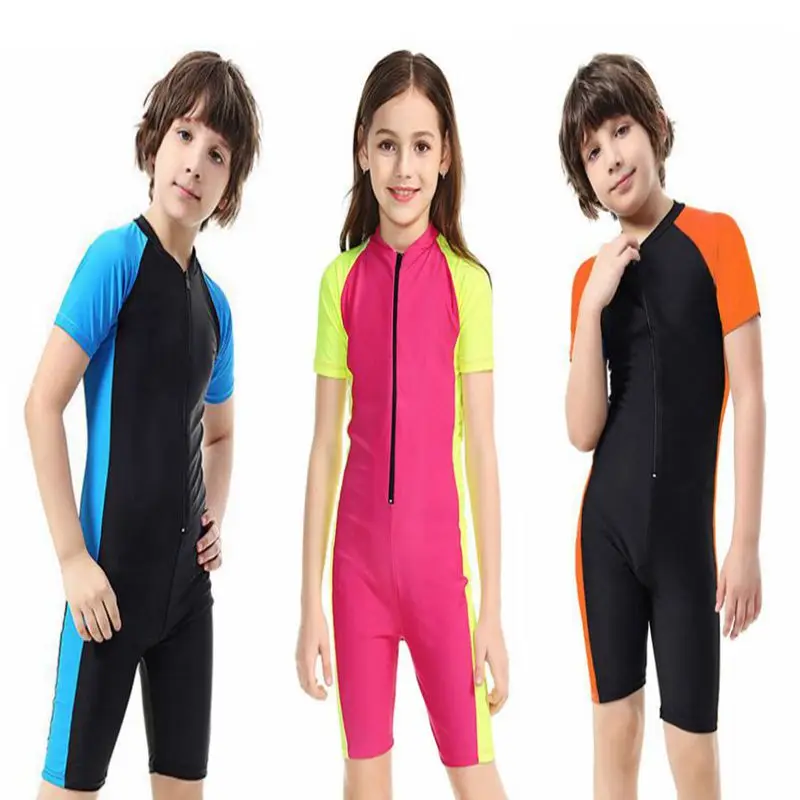 

SBART Children's Short Sleeve Swimsuit One-Piece Wetsuit Surfsuit Quick-drying、Sun Protection
