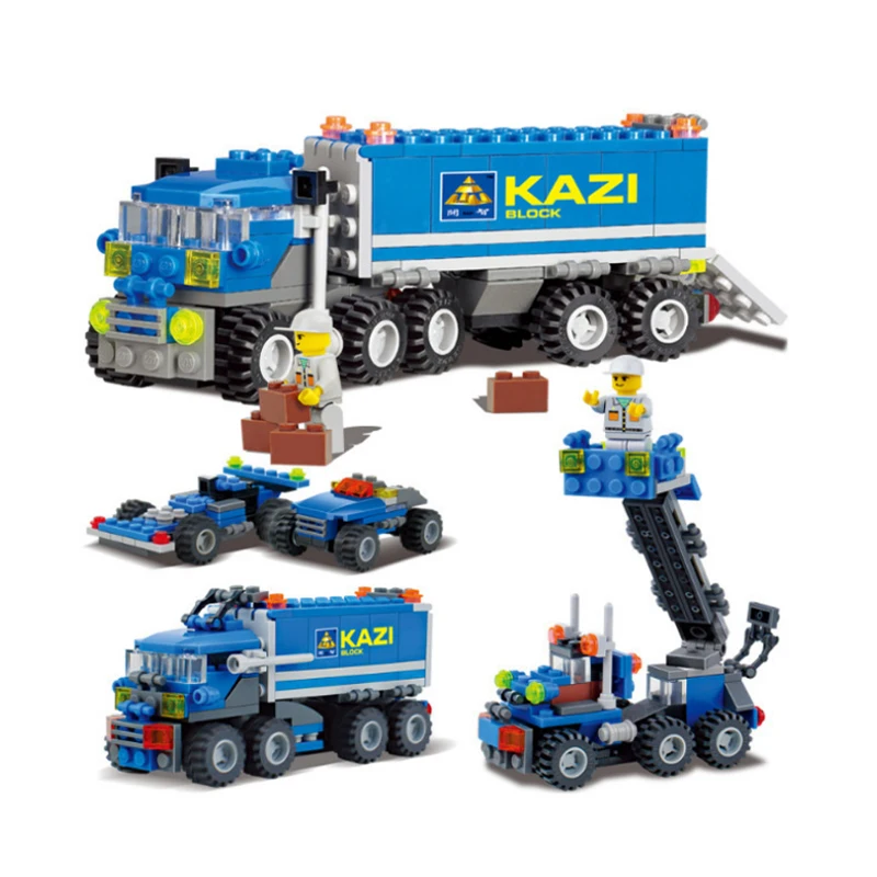 KAIZI городской самосвал DIY строительные блоки создатель кирпичи Playmobil Развивающие