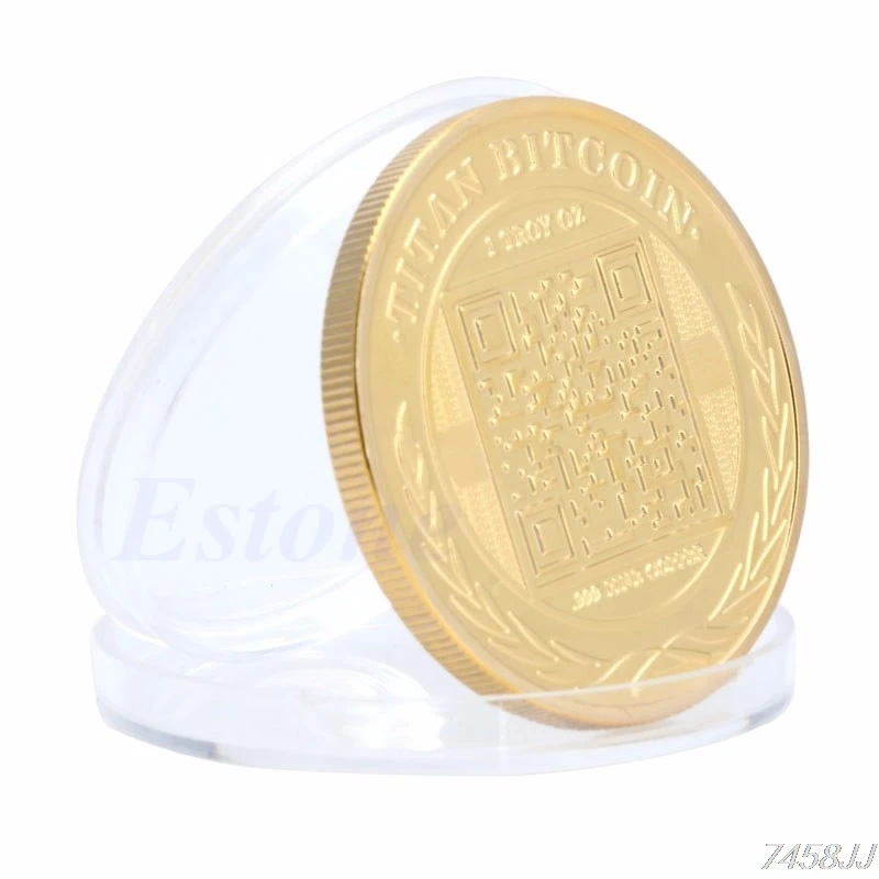 Gold Plated Titan Commemorative Coin BTC Bitcoin Collectible Collection Physical G03 Drop ship Gold Plated Titan Commemorative Coin BTC Bitcoin Collectible Collection Physical G03 Drop ship