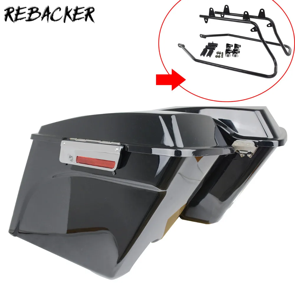 Saddlebags Saddle Bags +Saddlebag Conversion Brackets For Harley
