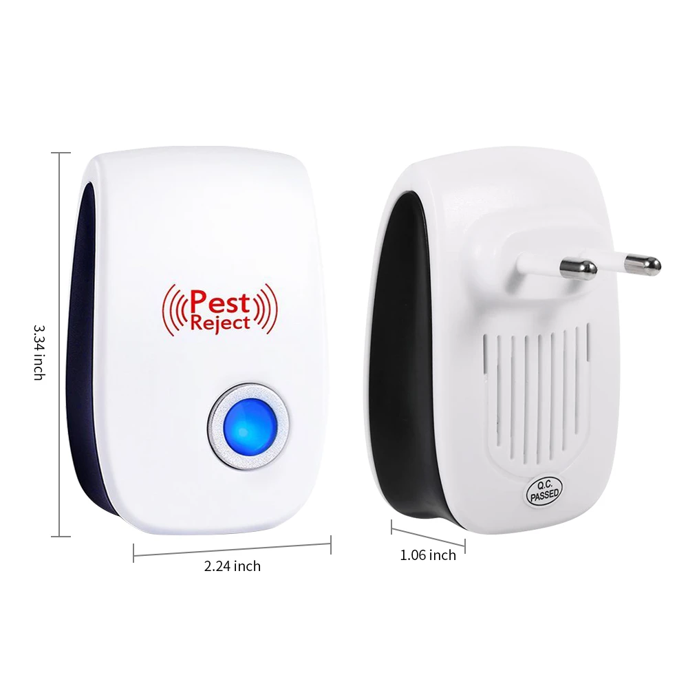 

Loskii DC-9006W Ultrasonic Electronic Pest Repeller Mosquito Killer Anti Mouse Rat Cockroach Insect Repellent Rejector EU Plug