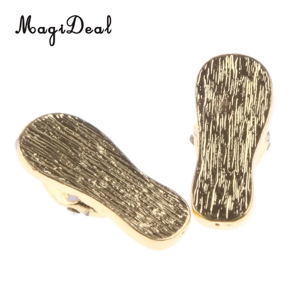 MagiDeal 1:12 Dollhouse Miniature Metal Slippers Shoes for 1/12 Scale Dolls House Living Room Bedroom Decoration Accessories