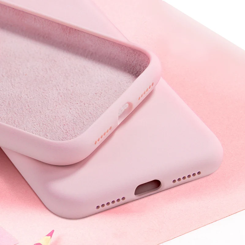 Жидкий силиконовый чехол для iPhone X XS MAX XR 7 8 6 S Plus оригинальный мягкий резиновый