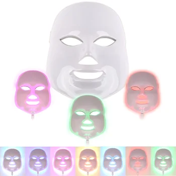 

2018 Photon LED Facial Mask Skin Care Rejuvenation Wrinkle Acne Removal Face Beauty Spa Instrument 3 /7 Color Light EU plug