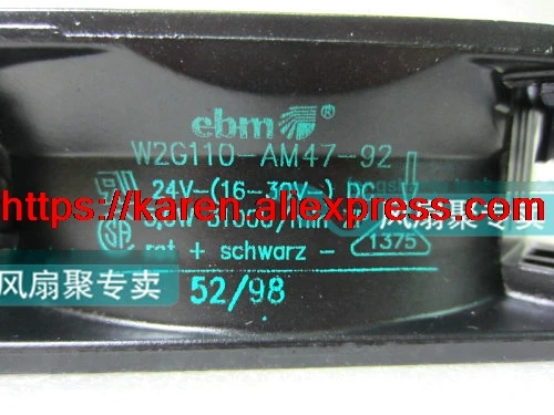 Original EBM PAPST W2G110-AM47-92 12CM 120*120*38MM 24V 5.6W full metal cooling fan цена Original EBM PAPST W2G110-AM47-92 12CM 120*120*38MM 24V 5.6W full metal cooling fan цены онлайн
