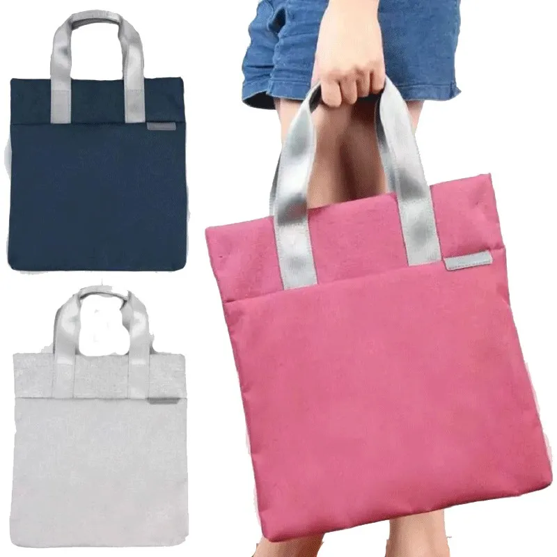 

2017 New A4 Canvas Office Briefcases for Men Women Waterproof Lightweight Messenger Bag File Storage Bag Handbag Briefcases 1467