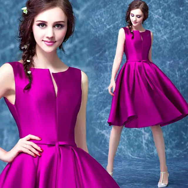 Plus Size Purple Cocktail Dress