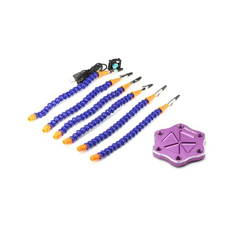 

Multi Soldering Helping Hand Third Hand Six Arm Soldering Station with USB Fan for RC Drone FPV Racing