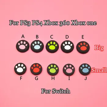 

2PCS Cat Paw Claw Silicone Analog Controller Stick Grips Cap For PS3 PS4 xbox one/360 Switch Controller Joy-Con