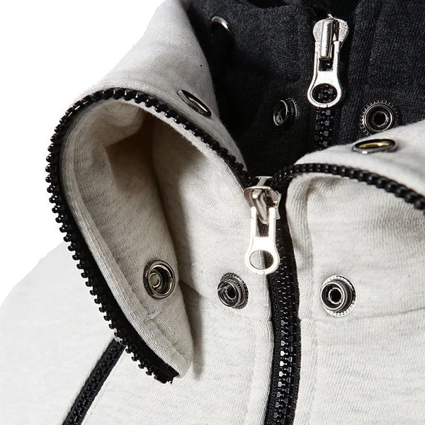 Zogaa Лидер продаж ветровка спортивная мужская Военная флисовая толстовка толстовки Мужская Верхняя одежда на молнии толстое пальто с капюшоном для мужчин