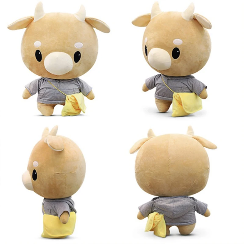 

25Cm Cute Animal Korean TV Why Secretary Kim Hard Work Cow Plush Soft Toy Plush Stuffed Doll Gift For Christmas