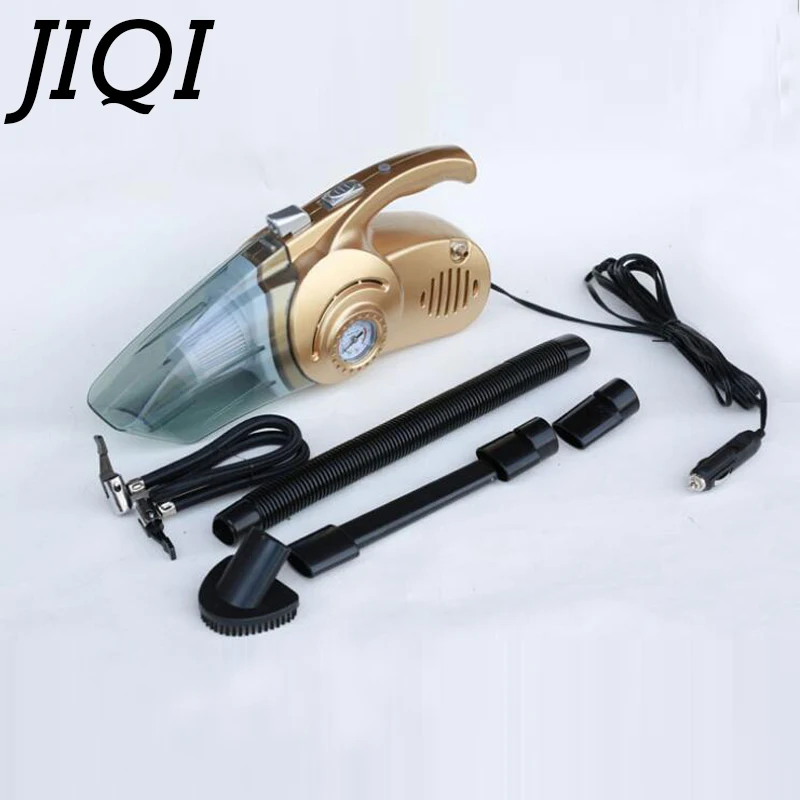 

JIQI MINI Car Vacuum Cleaner Wet Dry Dust catcher 12V Vehicle Auto Cigarette Lighter Handheld spirator Hepa Filter With Inflator