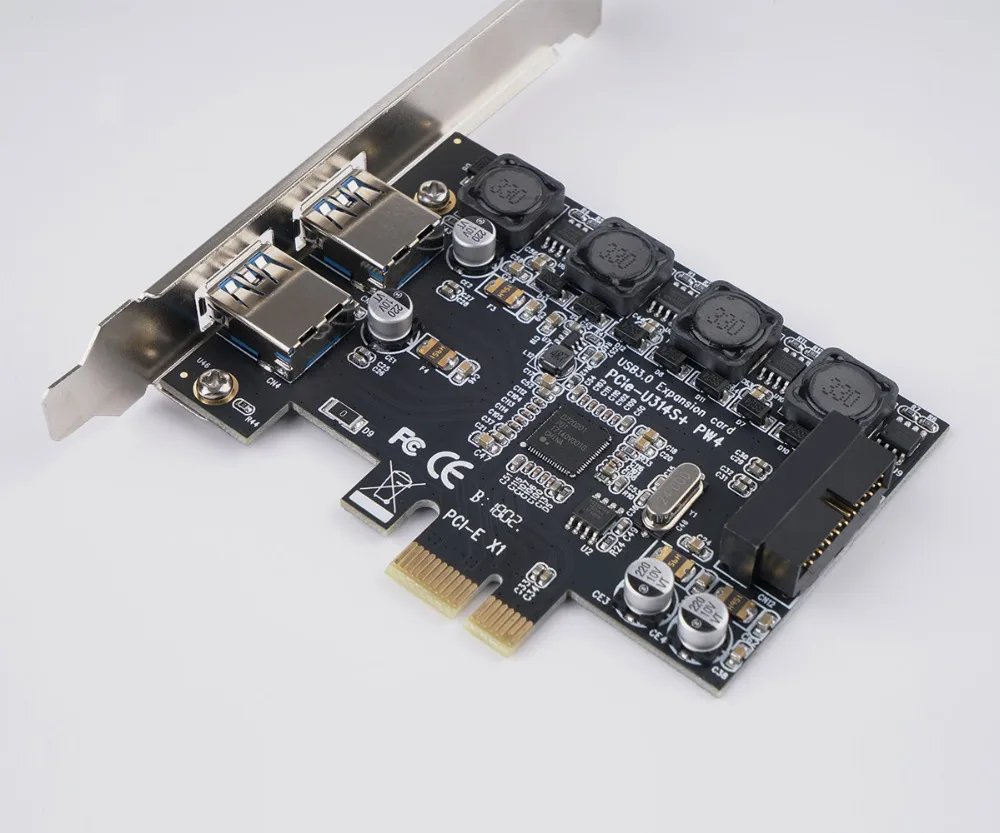 ORICO USB 3,0 PCIe ЭКСПРЕСС карты расширения 2 Порты и разъёмы USB 3,0 PCI-e адаптер PCIe с 19PIN спереди Интерфейс 5 Гбит/с Скорость для ПК Win10