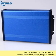 5 шт алюминиевый корпус распределительная коробка 140*96*33 мм настольный измерительный прибор Чехол diy экструдированная алюминиевая коробка abs пластиковая электронная коробка